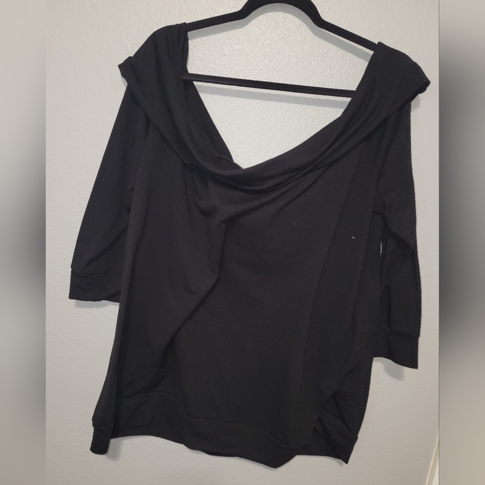 Torrid Black Off-the-Shoulder Sweater